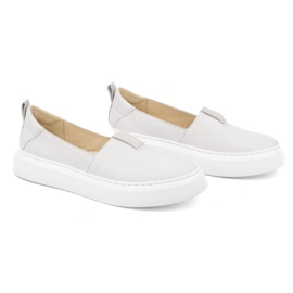 WASAK Pantofi de dama din piele, pantofi slip-on 0711W, alb 3