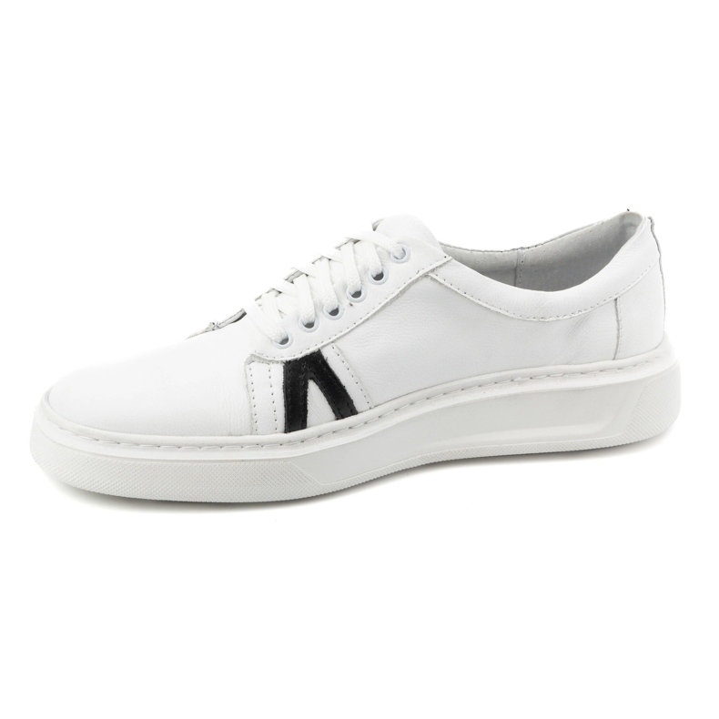 KOMODO Pantofi casual barbati din piele 910/2 alb 1