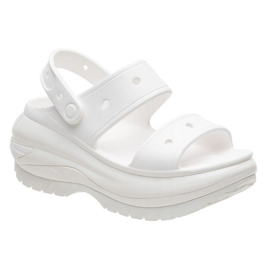 Saboți Crocs Classic Mega Crush 207989-100 alb 1