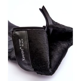 Cizme din piele cu toc înalt peste genunchi, Serpens negru 1