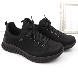 Pantofi negri de damă, impermeabili și confortabili, Rieker M5352-00 negru 1 Pantofi negri de damă, impermeabili și confortabili, Rieker M5352-00 negru 1