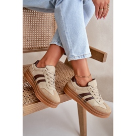 Pantofi de damă cu platformă maro Nesonice 1