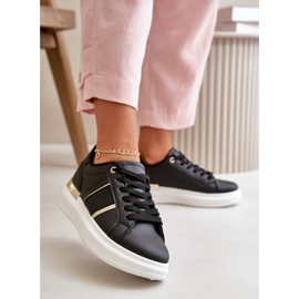 Pantofi de damă la modă cu platformă din piele ecologică, Nevisase negru 2