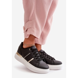 Pantofi de damă la modă cu platformă din piele ecologică, Nevisase negru 1