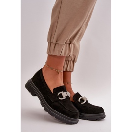 Mocasini De Damă Eco Suede Cu Decor, Wistera Neagră negru 1