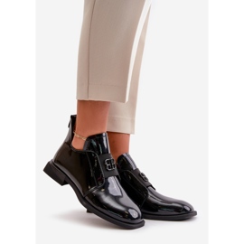 Pantofi pentru damă, patentați, din piele naturală, Vinceza neagră 91120 negru 1