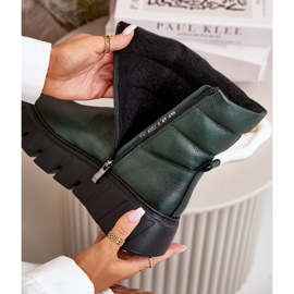 Zazoo 60512 Ghete De Damă Piele Cu Fermoar, Căldură Cu Pâslă, Verde închis 2 Zazoo 60512 Ghete De Damă Piele Cu Fermoar, Căldură Cu Pâslă, Verde închis 2