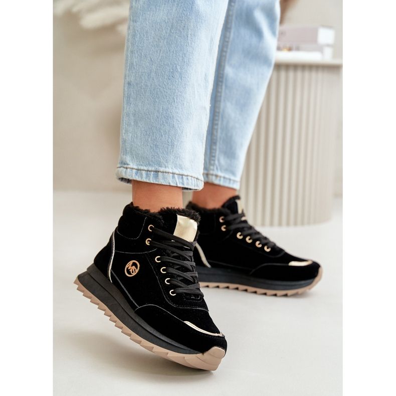 Pantofi Sport Izolați Dama Pe Platformă Ariatte Negru 2