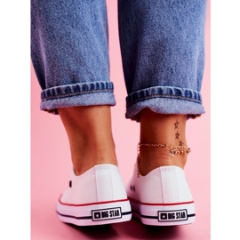Adidasi Big star T274022 101 cu siret alb 3