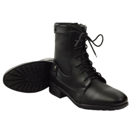 Cizme de muncitori pe fermoar Filippo negru 3