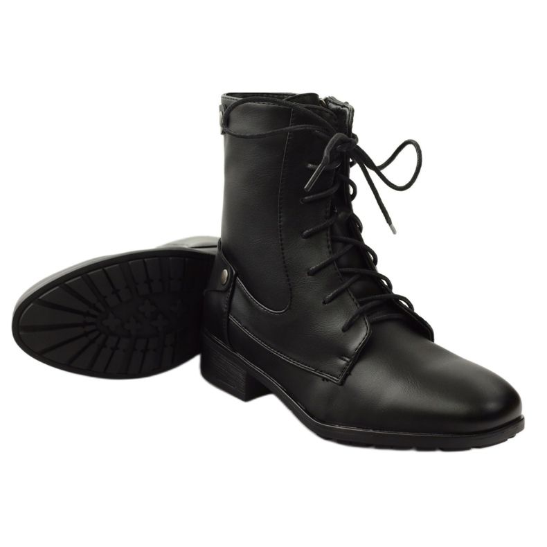 Cizme de muncitori pe fermoar Filippo negru 3