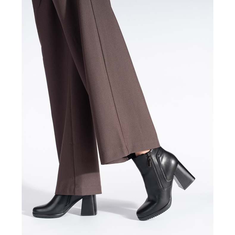 Botine negre de dama de la Sergio Leone negru 2