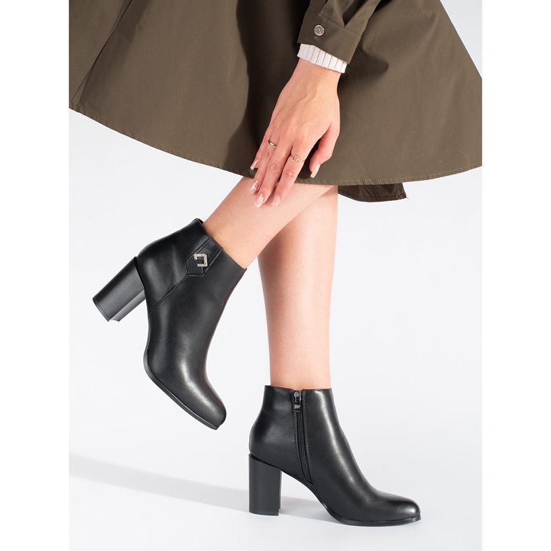 Botine negre de dama de la Sergio Leone negru 1