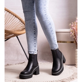 Botine negre de la Lidea negru 1