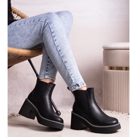 Botine negre de la Lidea negru 3