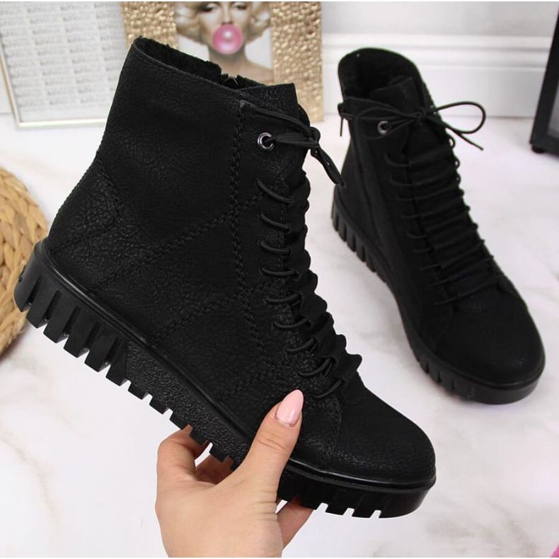 Cizme izolate Rieker W R279B, negre negru 1