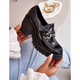 Zazoo 20175 Pantofi de dama din piele lacuita cu toc inalt, piele naturala, negru 2