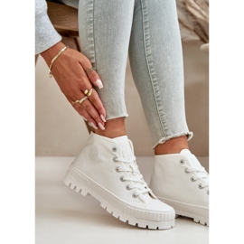 Pantofi de damă înalți Big Star OO274009 alb 2