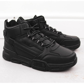 Pantofi sport izolați pentru bărbați, negri Big Star OO174587 negru 1 Pantofi sport izolați pentru bărbați, negri Big Star OO174587 negru 1