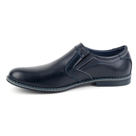 Olivier Pantofi formali slip-on pentru bărbați 284LU, bleumarin albastru 1