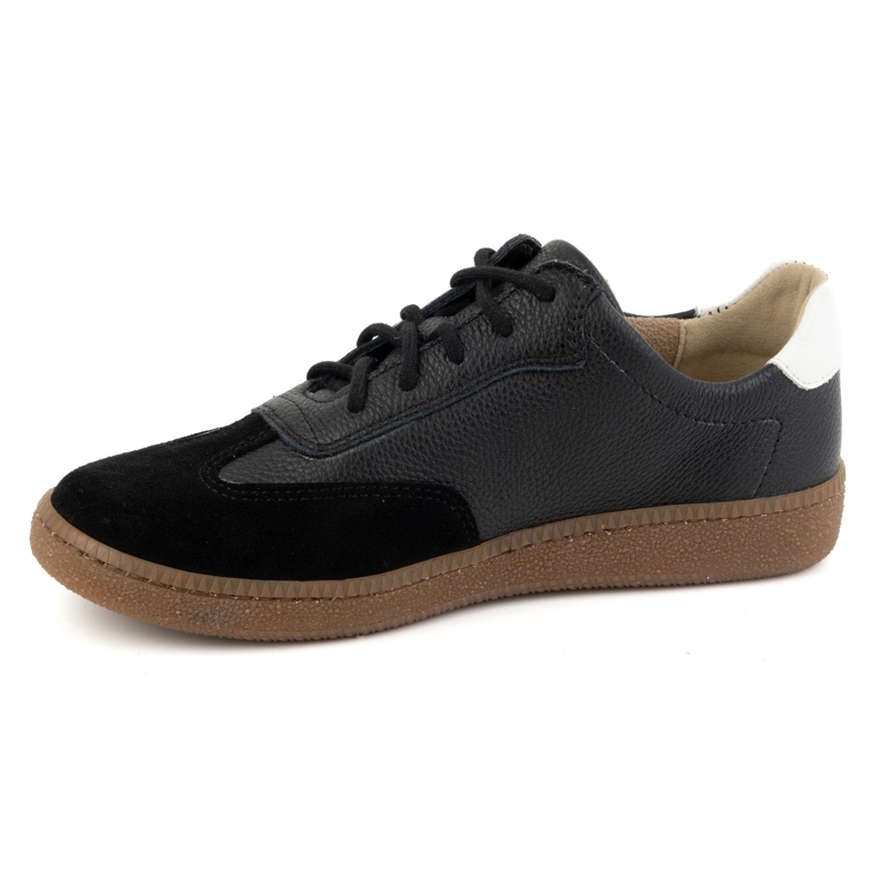 Olivier Pantofi de dama din piele Style 1259 adidasi negri negru 1