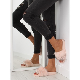 Papuci roz cu blana zy383-007-1 roz 2 Papuci roz cu blana zy383-007-1 roz 2