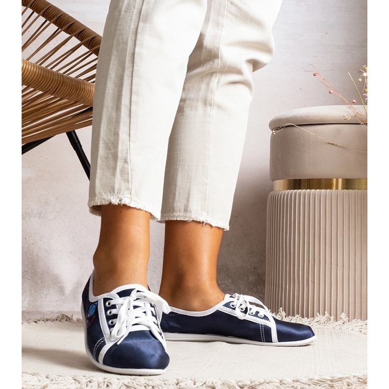 Tenisi de damă Woodstock bleumarin albastru 1