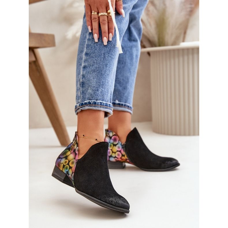 Botine Maciejka Piele Cu Decupaje 04091-77 Negru 2