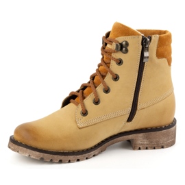 Olivier Cizme de dama piele, cizme de iarna izolate, 365BB, nisip bej 1 Olivier Cizme de dama piele, cizme de iarna izolate, 365BB, nisip bej 1