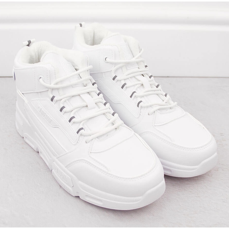 Pantofi sport albi, înalți, pentru bărbați, Big Star OO174588 2