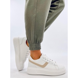 Adidași cu platformă Emmas Beige alb 1