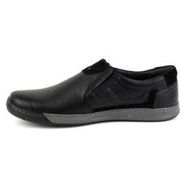 KOMODO Pantofi barbatesti, mocasini piele 934K, negri negru 1 KOMODO Pantofi barbatesti, mocasini piele 934K, negri negru 1
