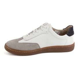 Olivier Pantofi de dama din piele Style 1259 adidasi albi 1