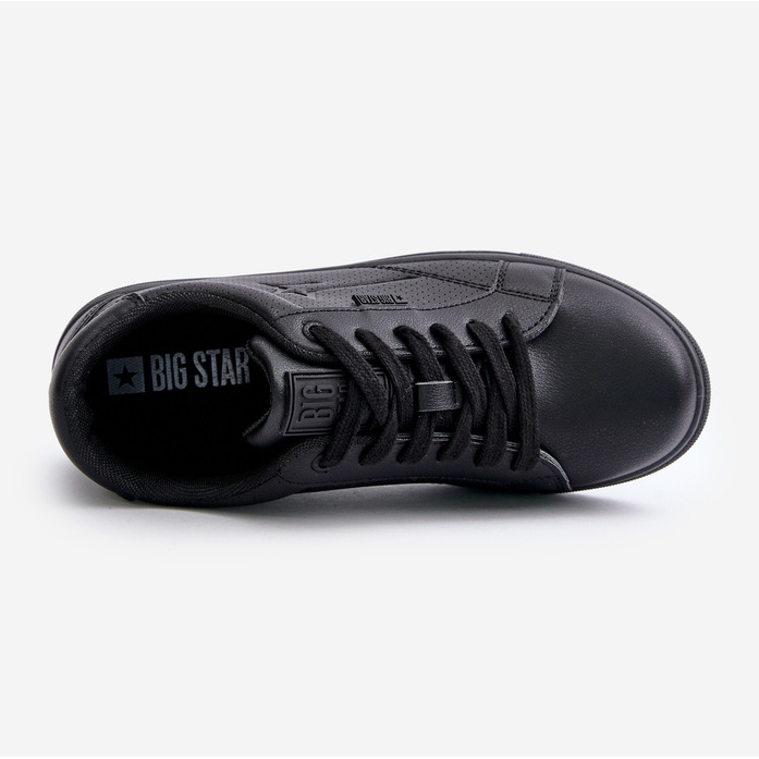 Adidași pentru bărbați din piele ecologică Big Star OO174021 Hi-Poly System Black negru 2