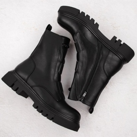 Botine Jezzi pe platforma W RMR2150-19 JEZ434A negru 3