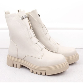 Botine Jezzi pe platforma W RMR2150-19 JEZ434B alb 2