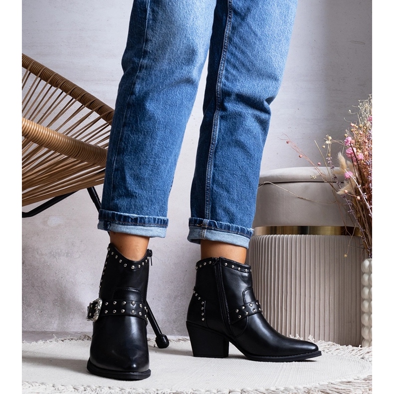 Cizme de cowboy Zoila negre negru 1