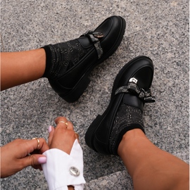 Mocasini De Dama Cu Fundita S.Barski HY42-331 Negru 2