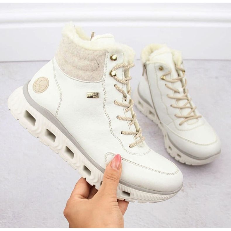 Cizme sport izolate Rieker W RKR720 alb 1