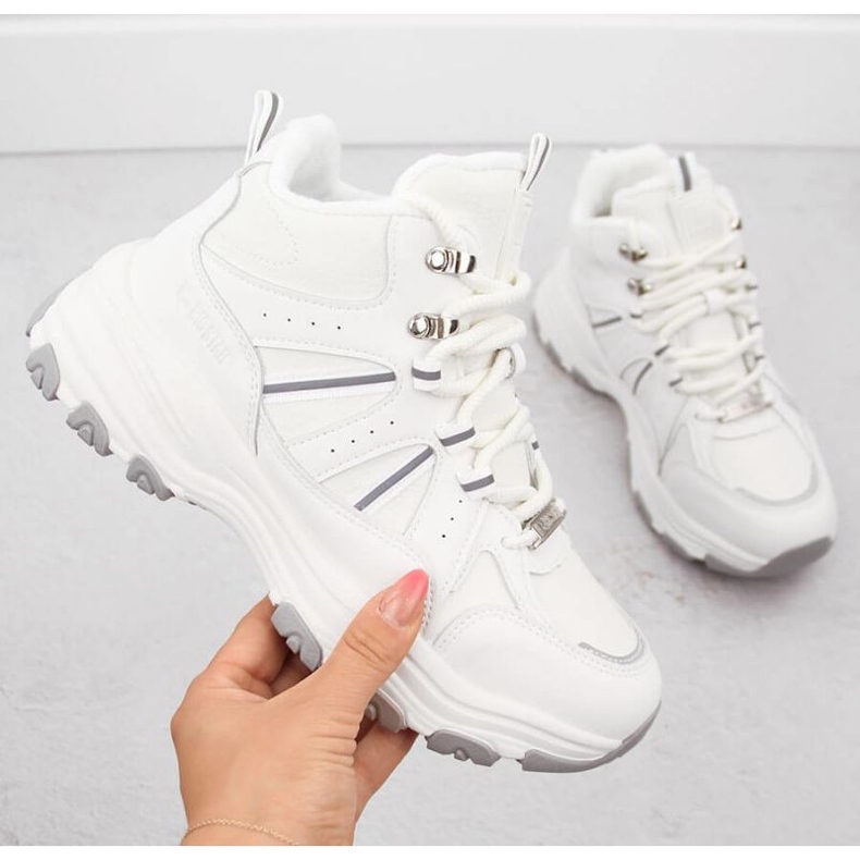 Cizme înalte izolate Big Star INT2032B, albe 1