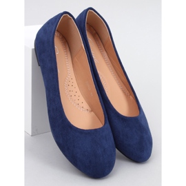 Balerini clasici Sessa Blue din piele intoarsa albastru 1 Balerini clasici Sessa Blue din piele intoarsa albastru 1