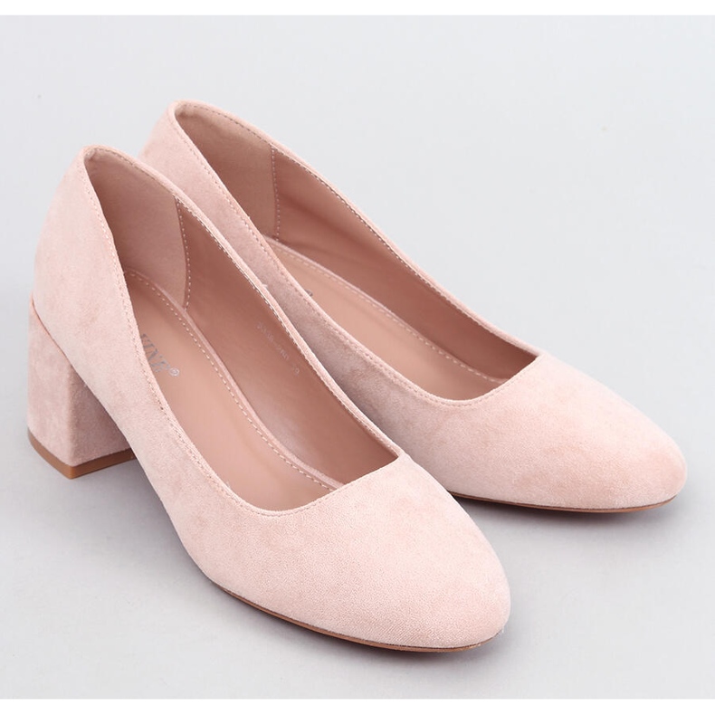 Pompe confortabile cu toc Fredette Beige bej 1