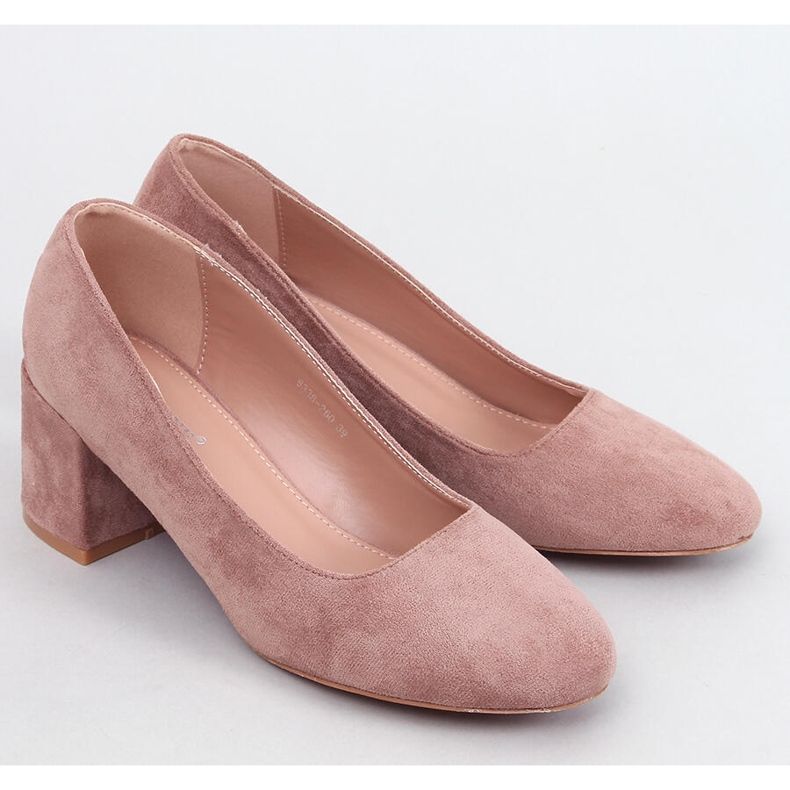 Pompe Fredette Khaki cu toc confortabil bej 1