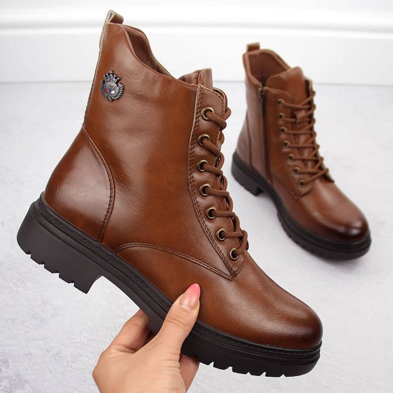 Ghete de mers izolate de damă maro Potocki 12203 1