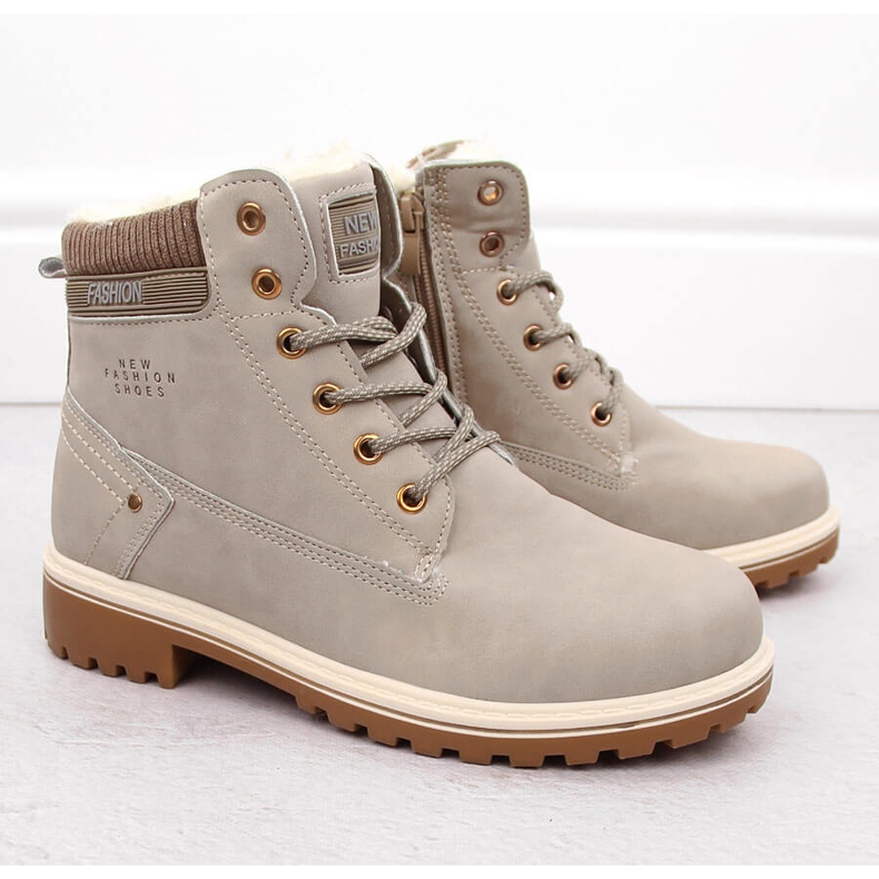 Botine de damă bej Potocki 97301 2