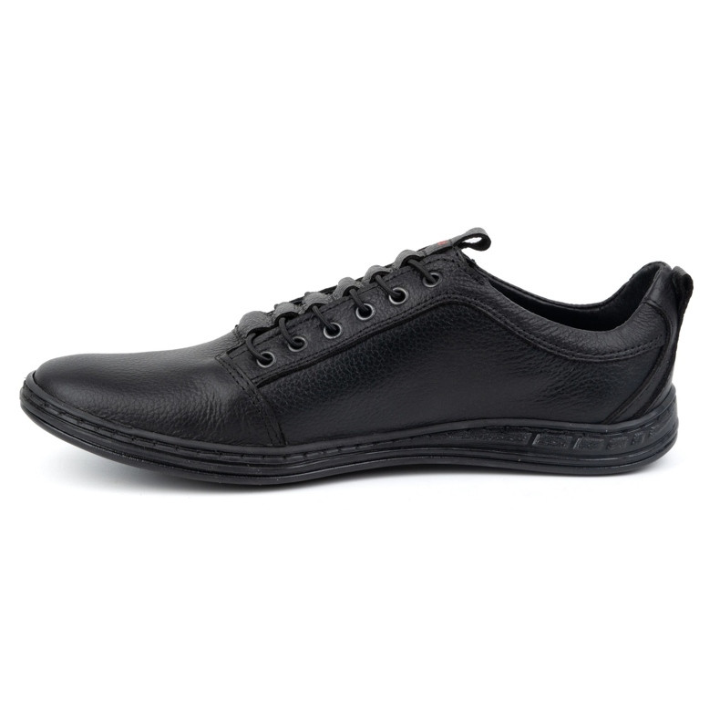 Polbut Pantofi casual barbati din piele 2121 negru 1