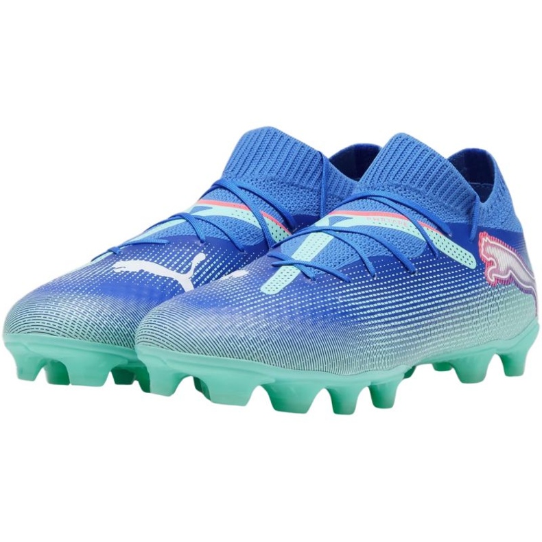 Pantofi de fotbal Puma Future 7 Pro FG/AG 107924 01 albastru 2
