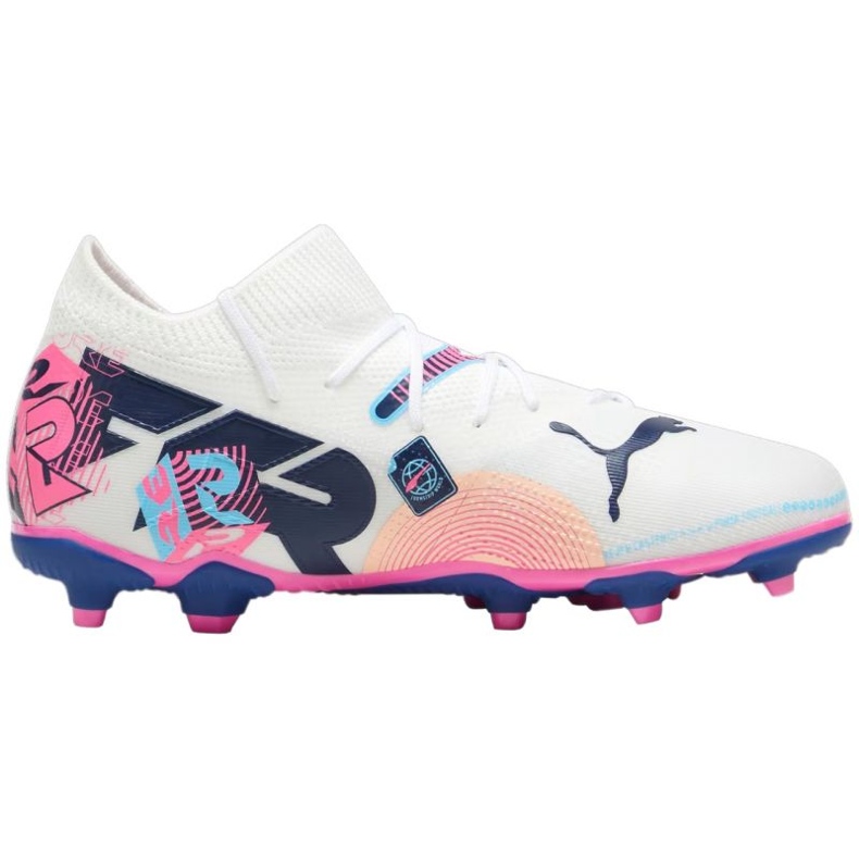 Pantofi de fotbal Puma Future 7 Match Vol. Up FG/AG 108076 01 alb 1