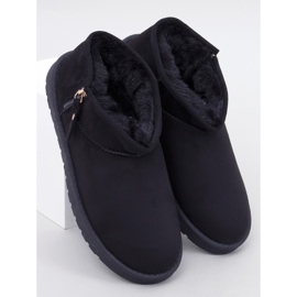 Frankis Pantaloni negri scurti cu fermoar negru 1