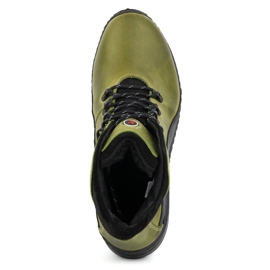 KOMODO Cizme de iarnă pentru bărbați din piele 903K verde 1 KOMODO Cizme de iarnă pentru bărbați din piele 903K verde 1